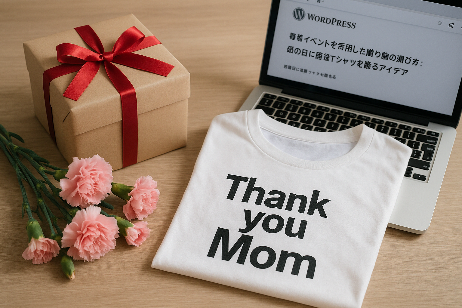 季節イベントを活用した贈り物の選び方:母の日に語録Tシャツを贈るアイデア 関連画像 1